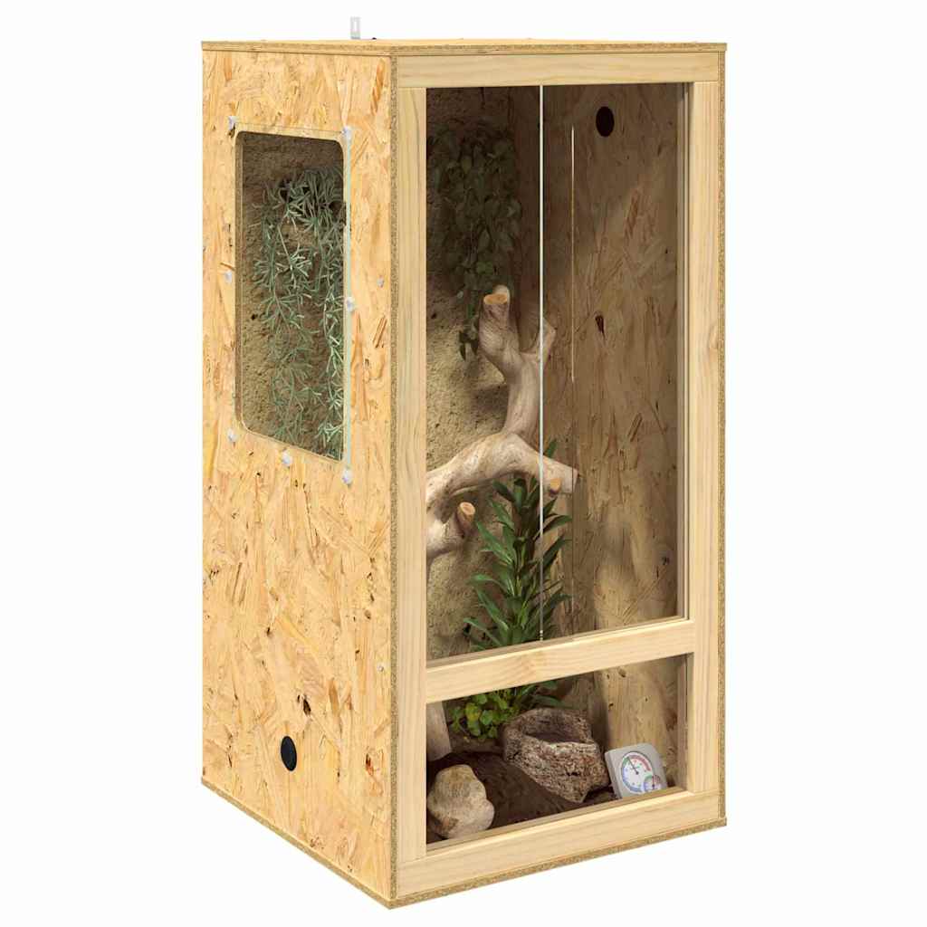 Terarij Smeđa 50 x 50 x 100 cm OSB