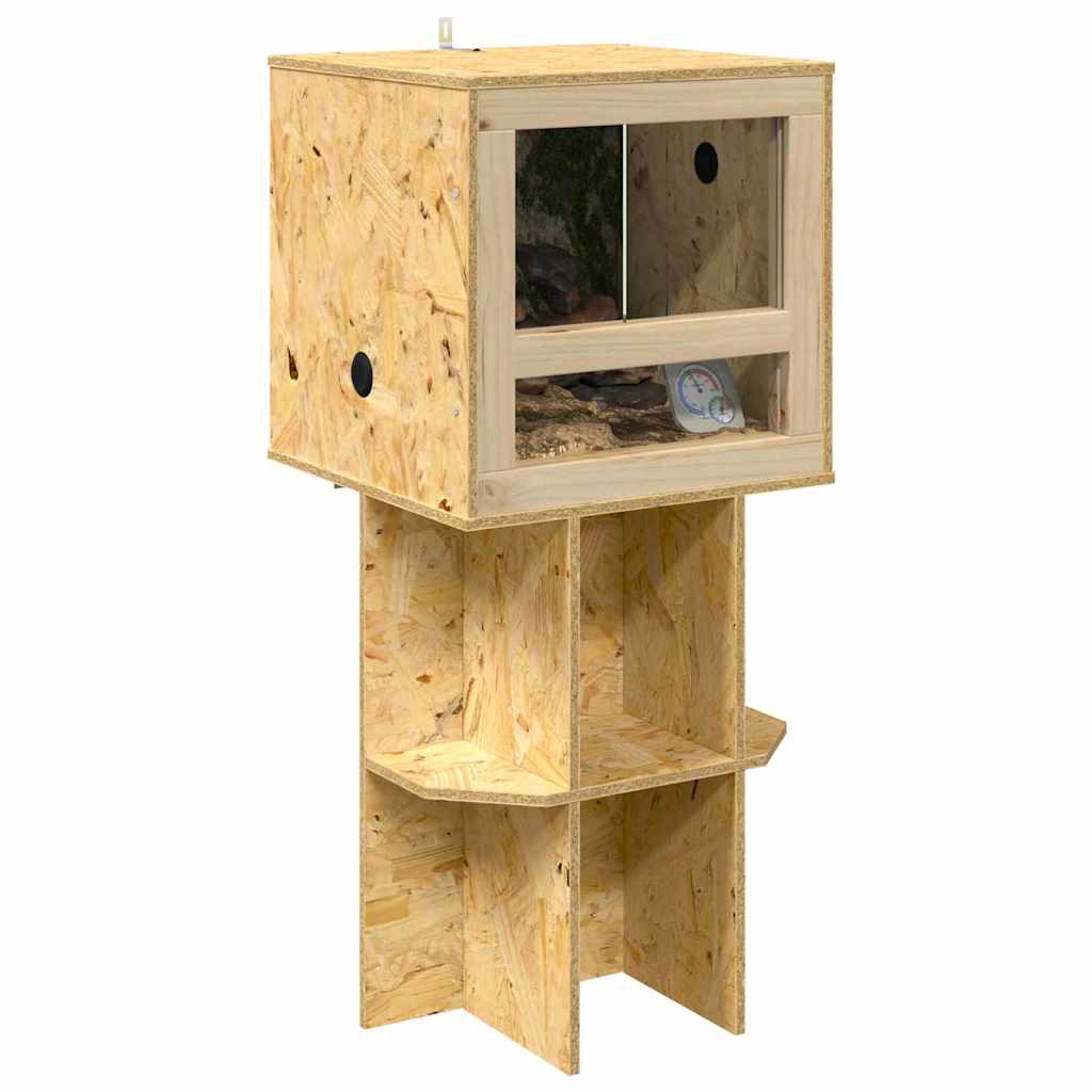 Osnovica za terarij s policom Smeđa 40 x 40 x 50 cm OSB