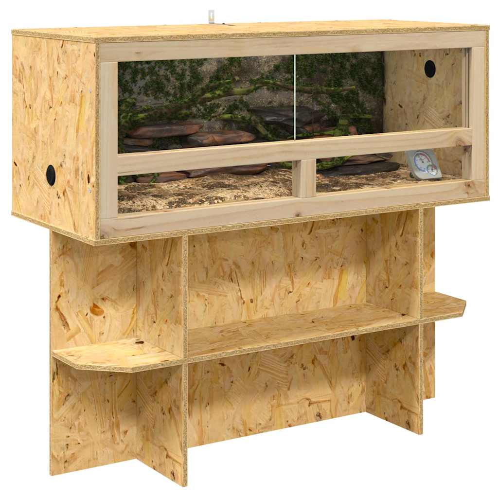 Osnovica za terarij s policom Smeđa 100 x 40 x 50 cm OSB