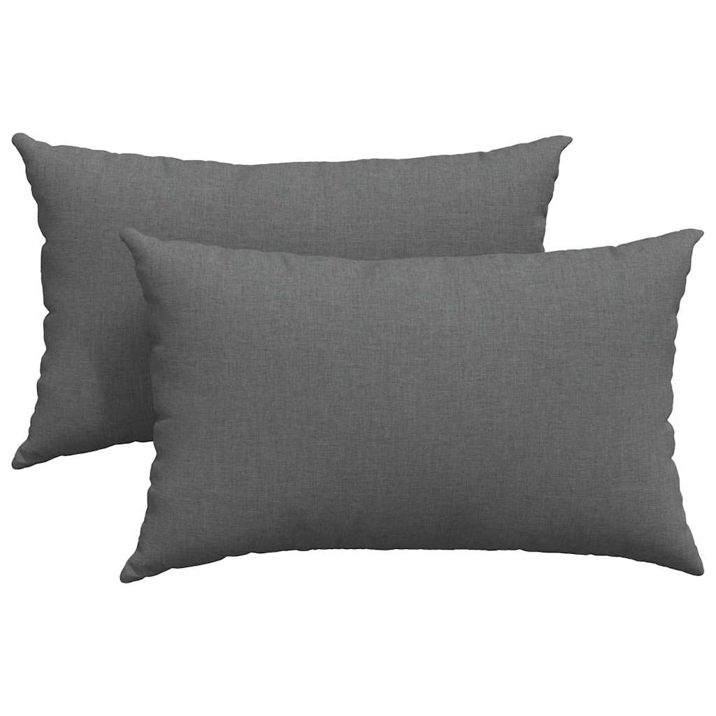 Jastučići za sofu 2 pcs Tamno siva 50 x 30 cm tkanina