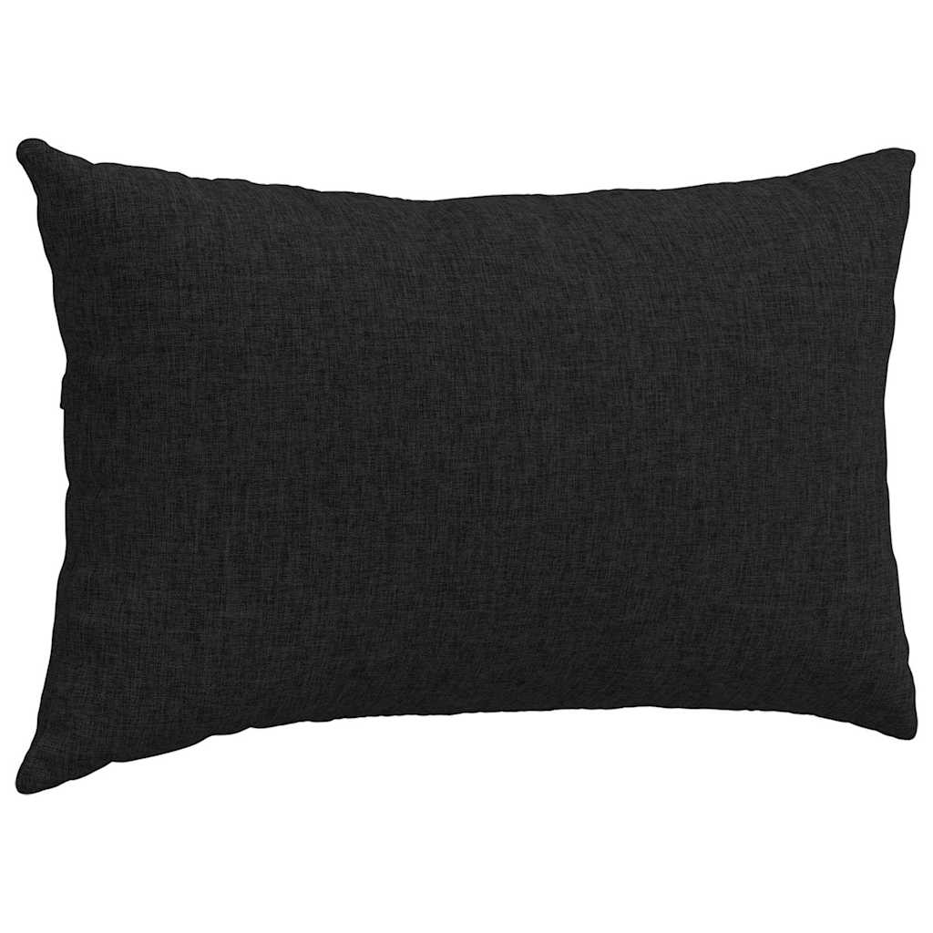 Jastučići za sofu 2 pcs Crna 50 x 30 cm tkanina