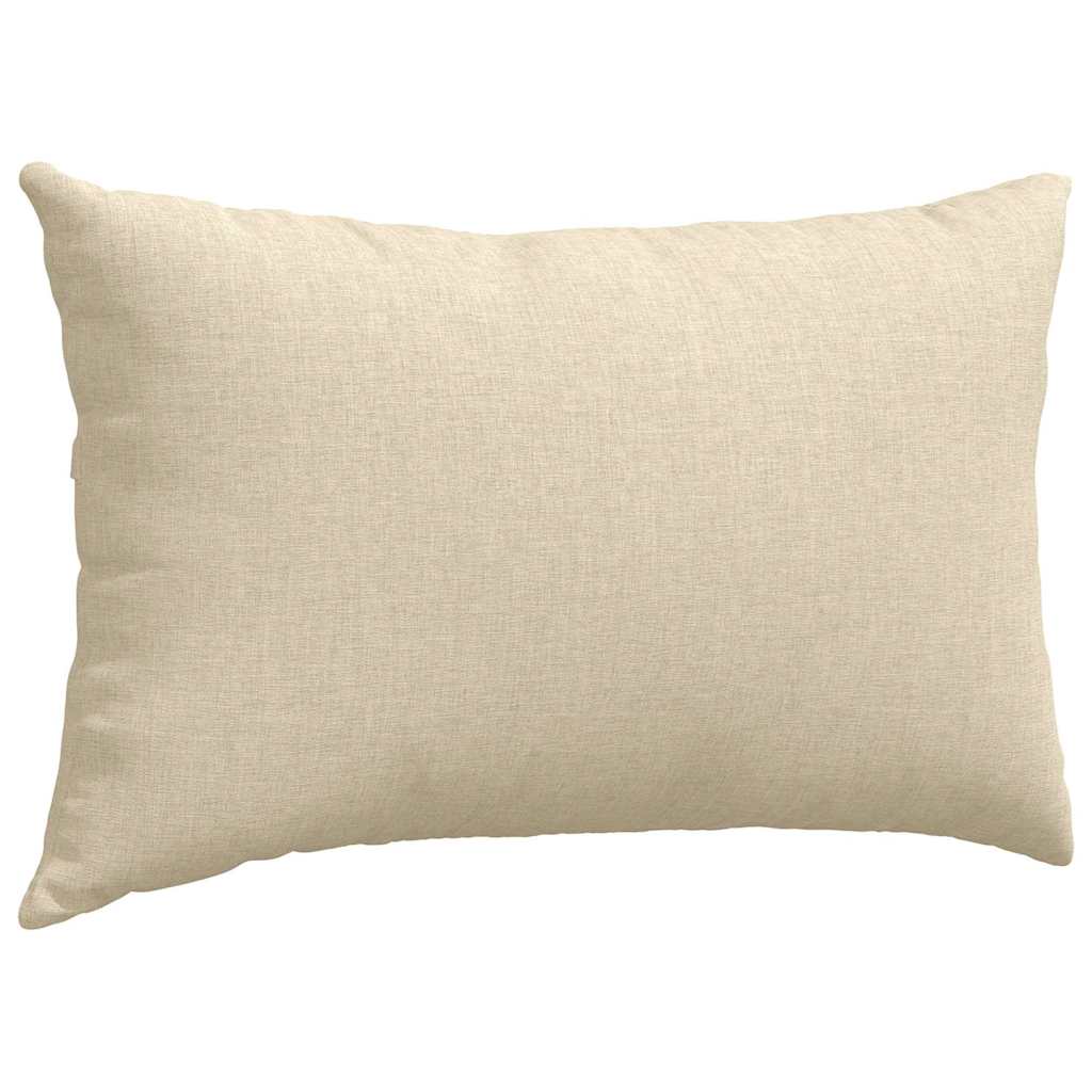 Jastučići za sofu 2 pcs Krema 50 x 30 cm tkanina