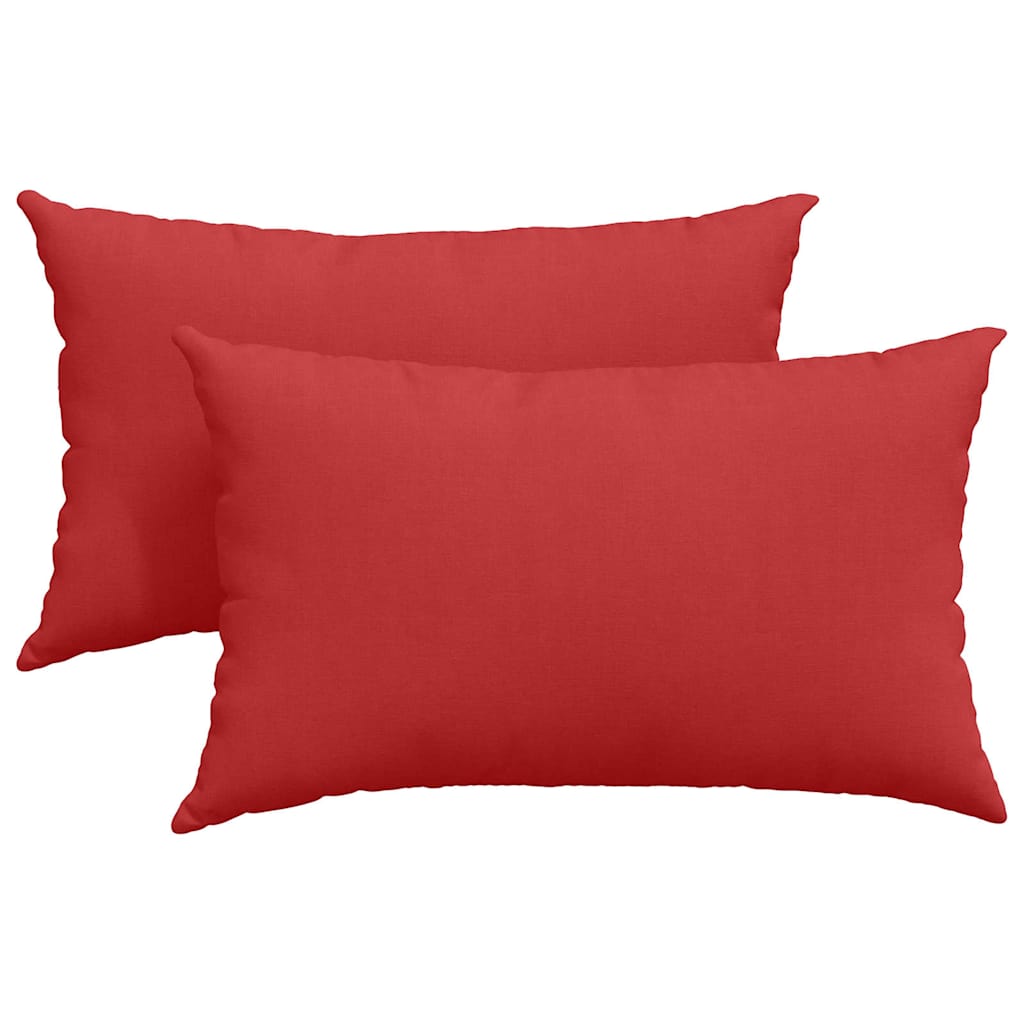 Jastučići za sofu 2 pcs Crvena 50 x 30 cm tkanina