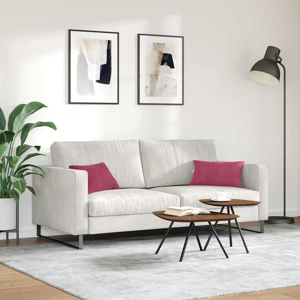 Jastučići za sofu 2 pcs boja crnog vina 50 x 30 cm