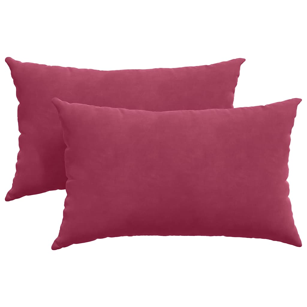 Jastučići za sofu 2 pcs boja crnog vina 50 x 30 cm