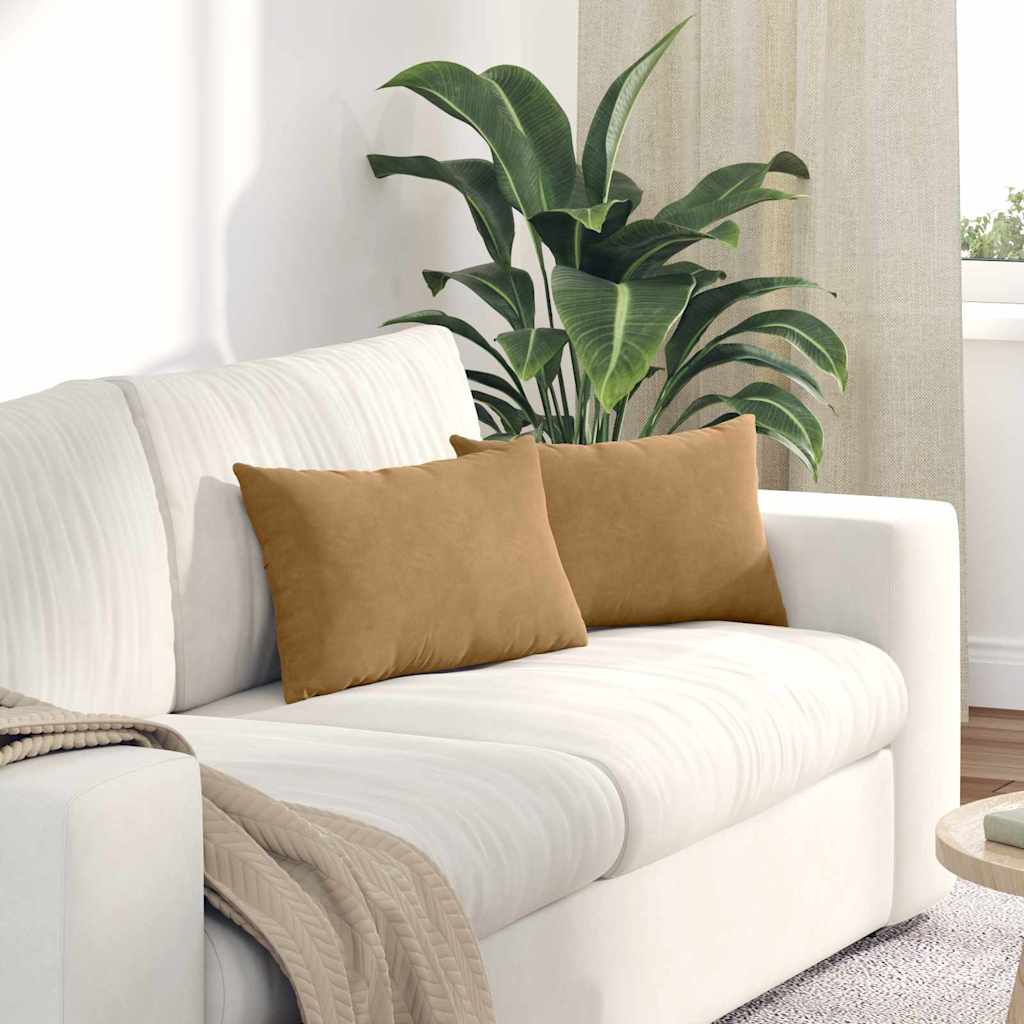 Jastučići za sofu 2 pcs Smeđa 50 x 30 cm Kordura tekstil