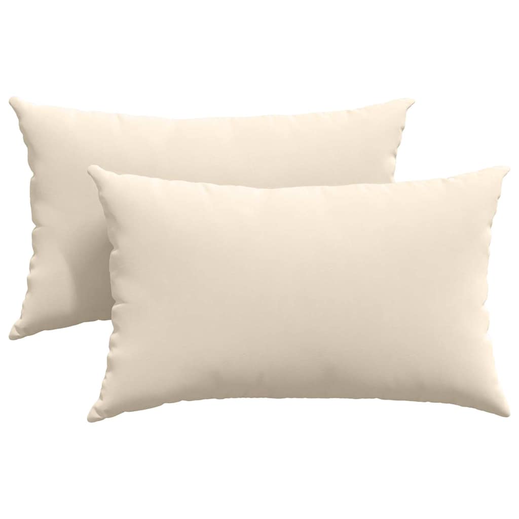 Jastučići za sofu 2 pcs Bež 50 x 30 cm tkanina
