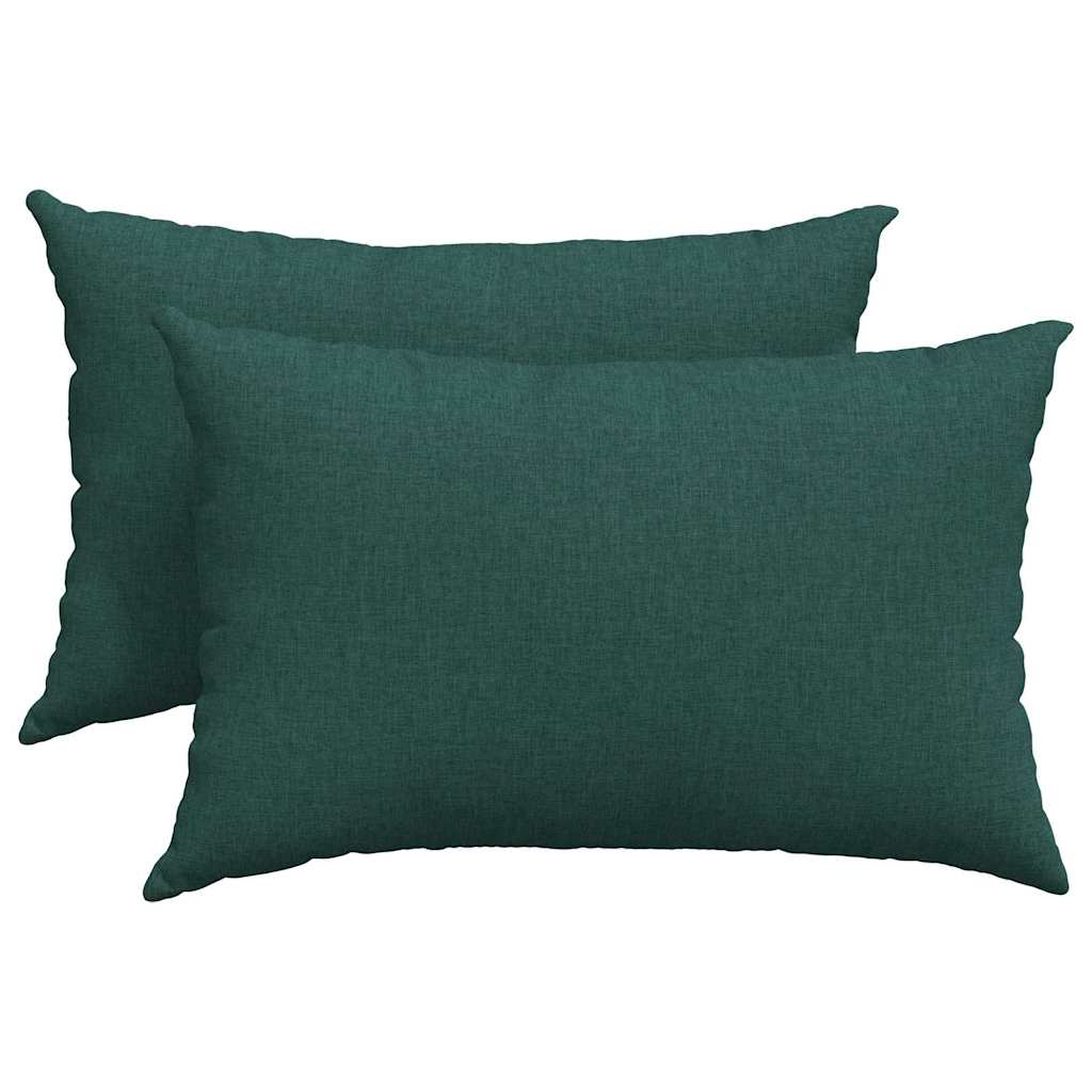Jastučići za sofu 2 pcs Tamnozelena 60 x 40 cm tkanina