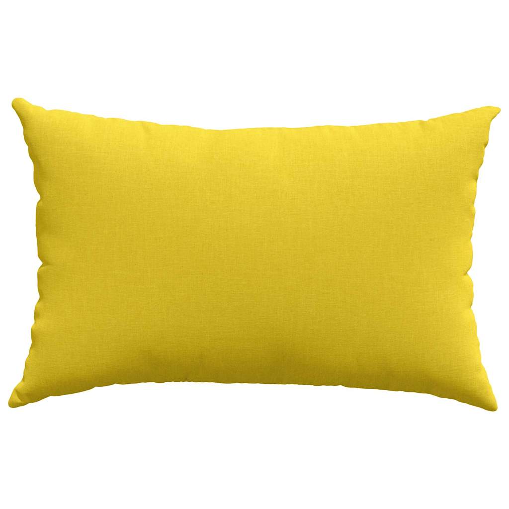 Jastučići za sofu 2 pcs Svijetlo žuta 60 x 40 cm tkanina