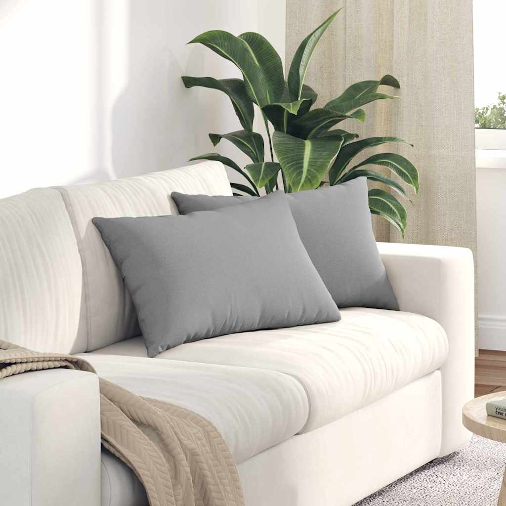 Jastučići za sofu 2 pcs Oblačnosiva 60 x 40 cm tkanina