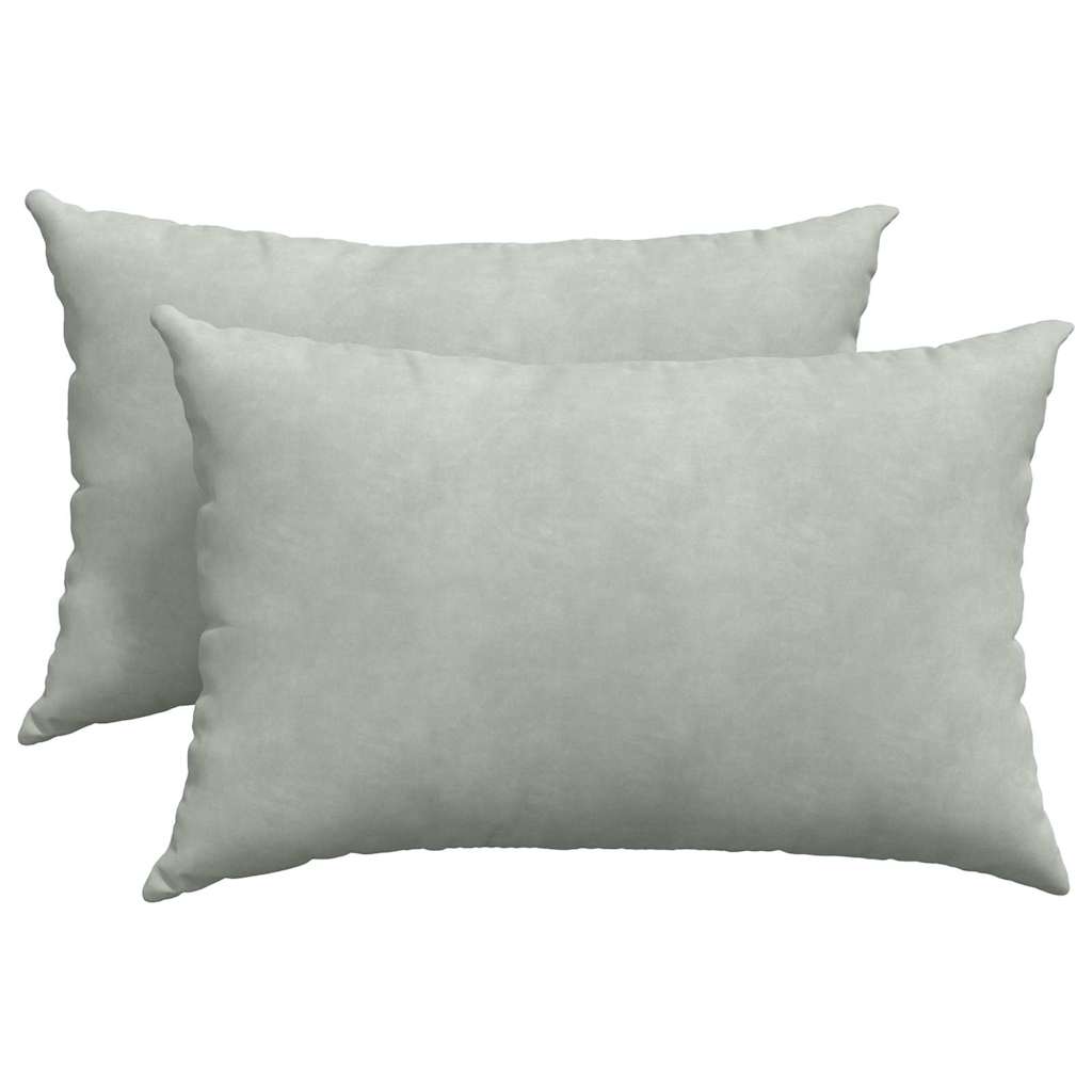 Jastučići za sofu 2 pcs Svjetlosiva 60 x 40 cm Kordura tekstil
