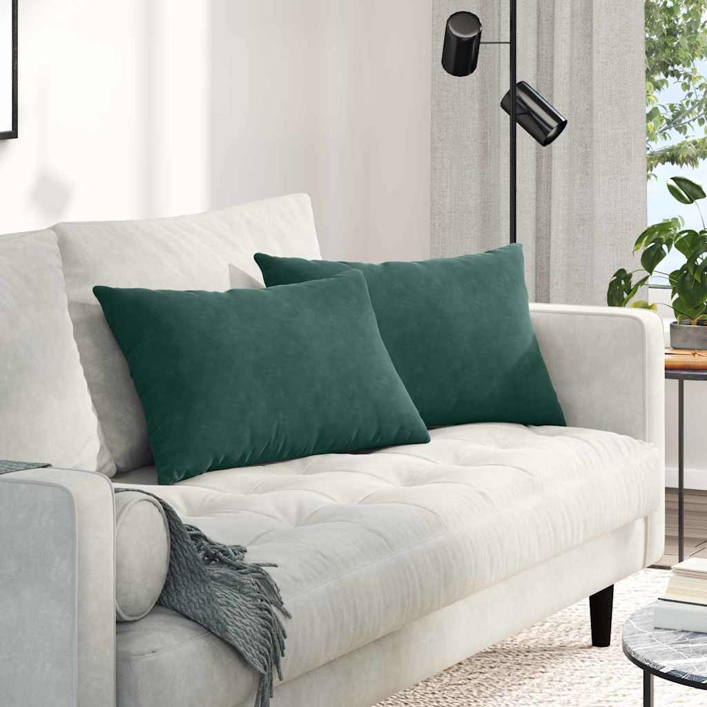 Jastučići za sofu 2 pcs Tamnozelena 60 x 40 cm Kordura tekstil