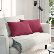 Jastučići za sofu 2 pcs Vinska crvena 60 x 40 cm