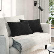 Jastučići za sofu 2 pcs Crna 60 x 40 cm Kordura tekstil