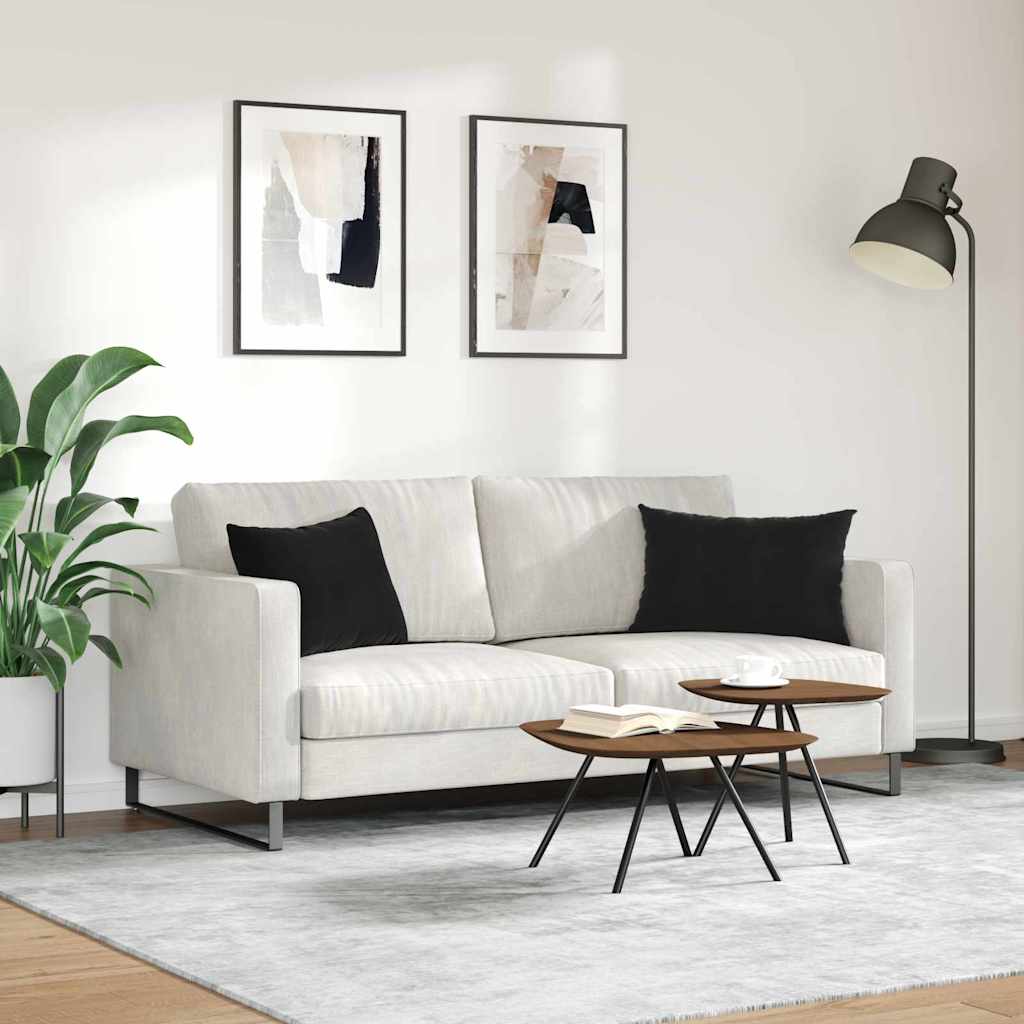 Jastučići za sofu 2 pcs Crna 60 x 40 cm Kordura tekstil