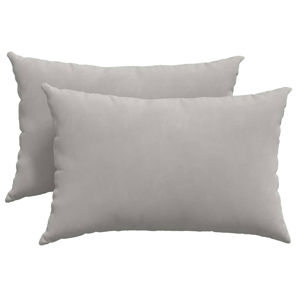 Jastučići za sofu 2 pcs Svijetlo siva 60 x 40 cm tkanina
