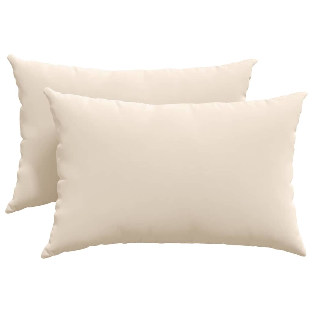 Jastučići za sofu 2 pcs Bež 60 x 40 cm tkanina