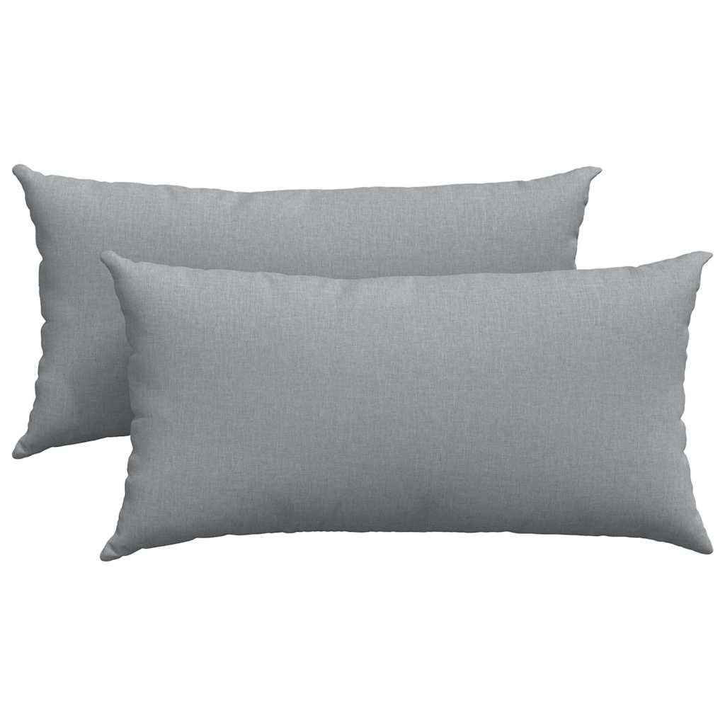 Jastučići za sofu 2 pcs Svijetlo siva 80 x 40 cm tkanina