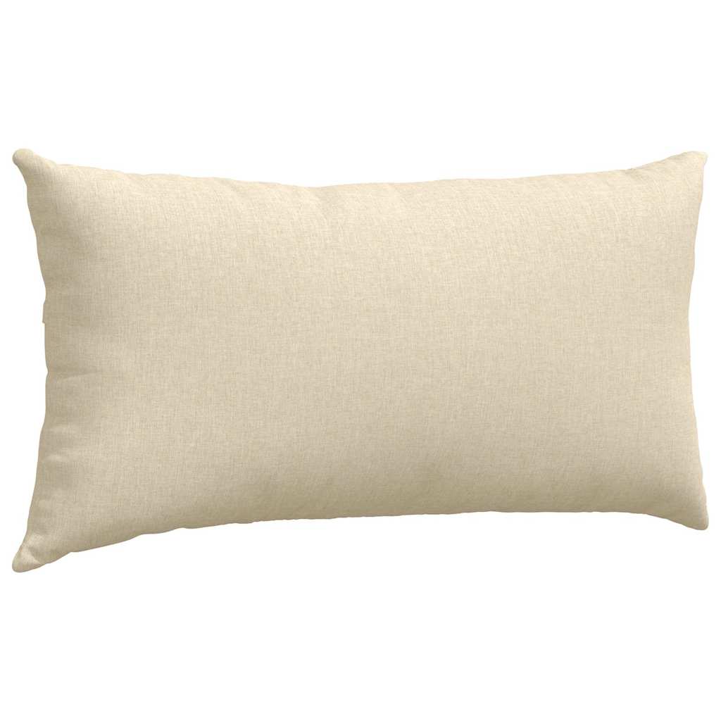 Jastučići za sofu 2 pcs Krema 80 x 40 cm tkanina
