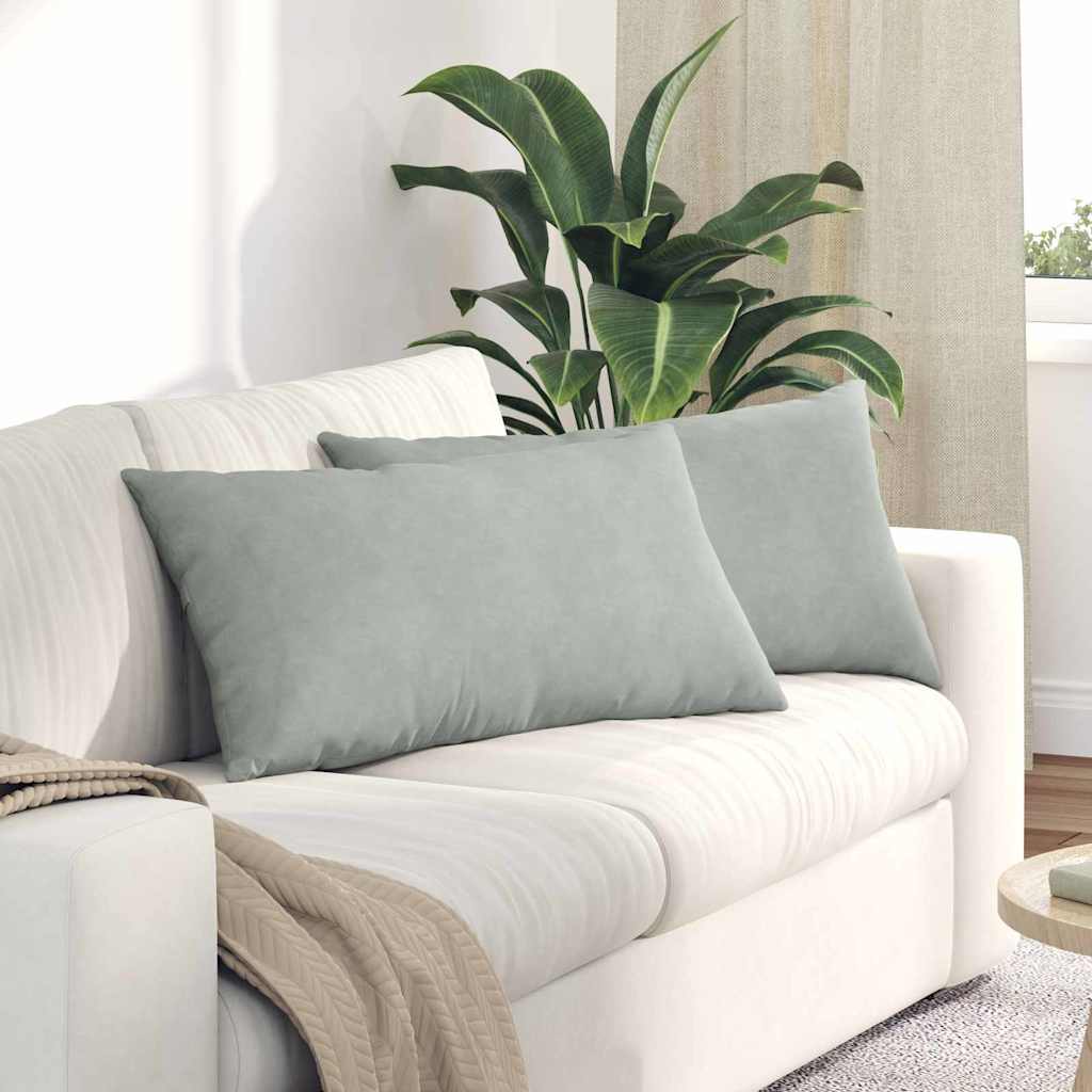 Jastučići za sofu 2 pcs Svijetlo siva 80 x 40 cm