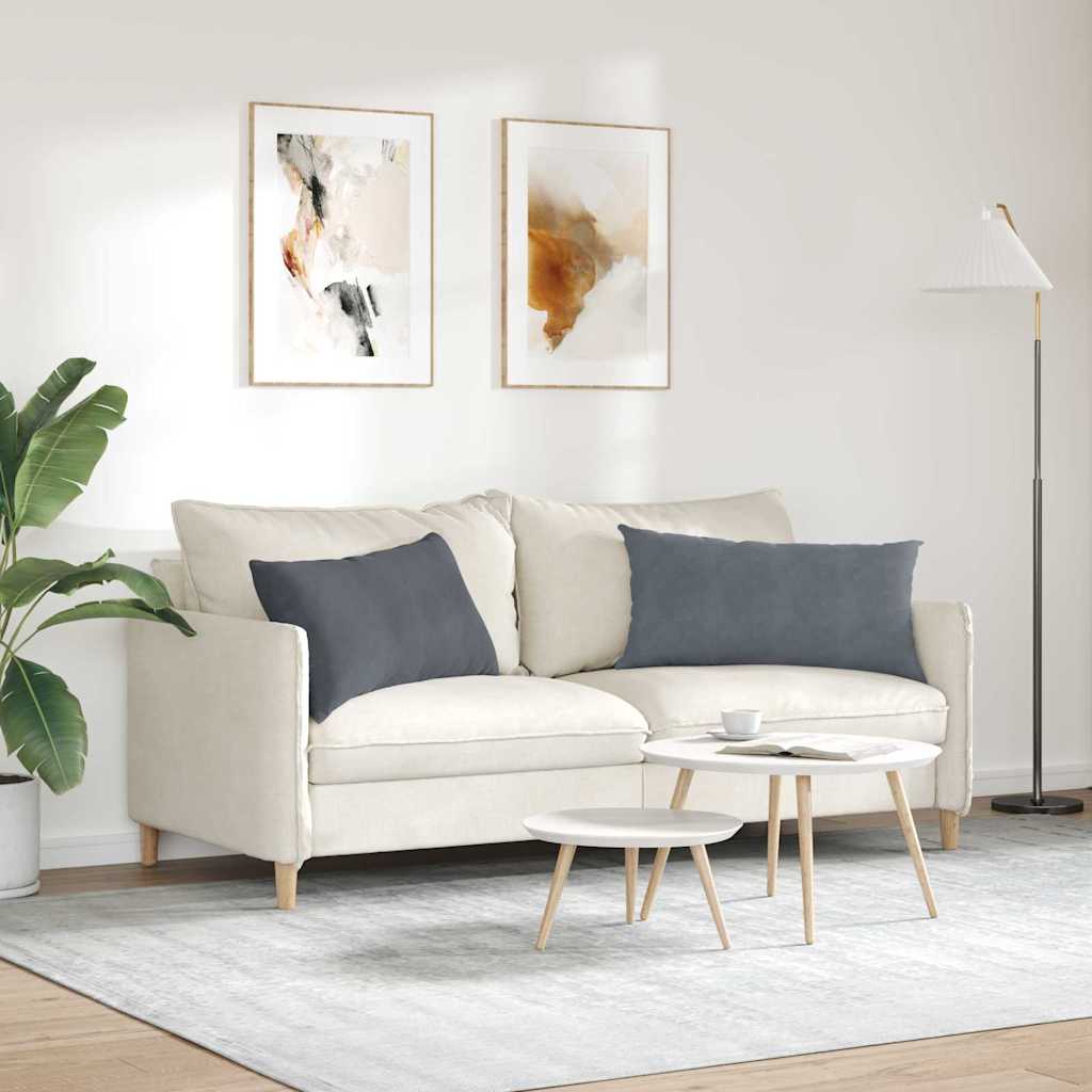 Jastučići za sofu 2 pcs Tamno siva 80 x 40 cm Kordura tekstil