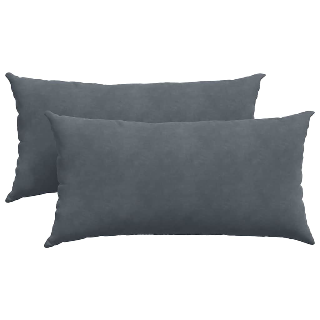 Jastučići za sofu 2 pcs Tamno siva 80 x 40 cm Kordura tekstil
