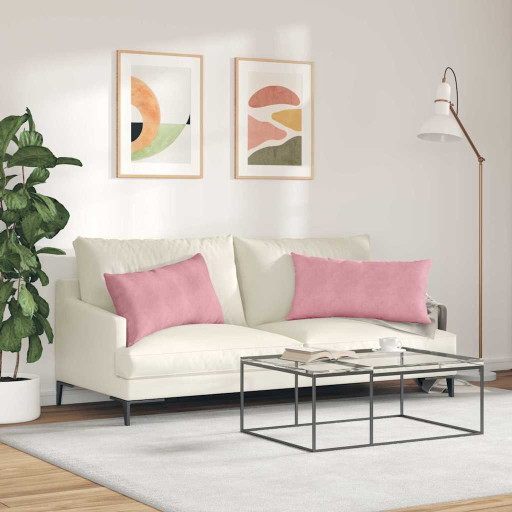 Jastučići za sofu 2 pcs Ružičasta 80 x 40 cm Kordura tekstil