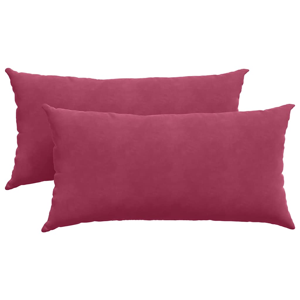 Jastučići za sofu 2 pcs Vinska crvena 80 x 40 cm