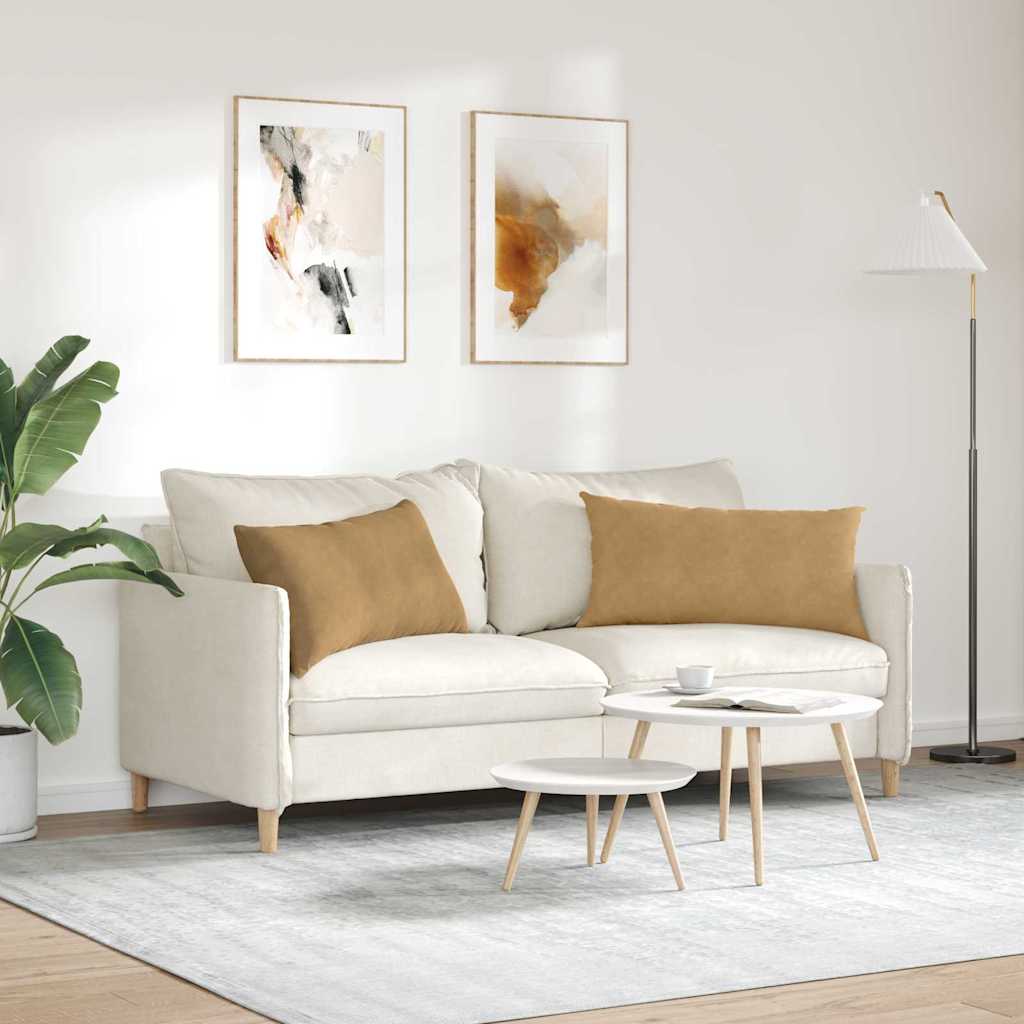 Jastučići za sofu 2 pcs Smeđa 80 x 40 cm Kordura tekstil