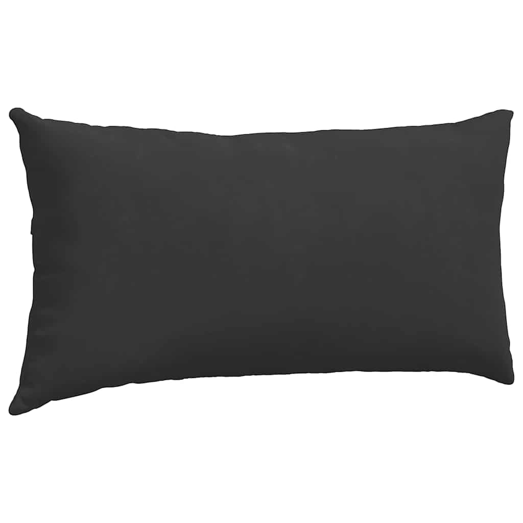 Jastučići za sofu 2 pcs Crna 80 x 40 cm tkanina