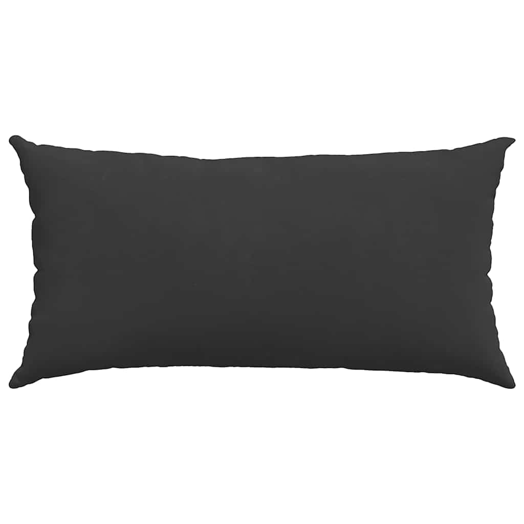 Jastučići za sofu 2 pcs Crna 80 x 40 cm tkanina