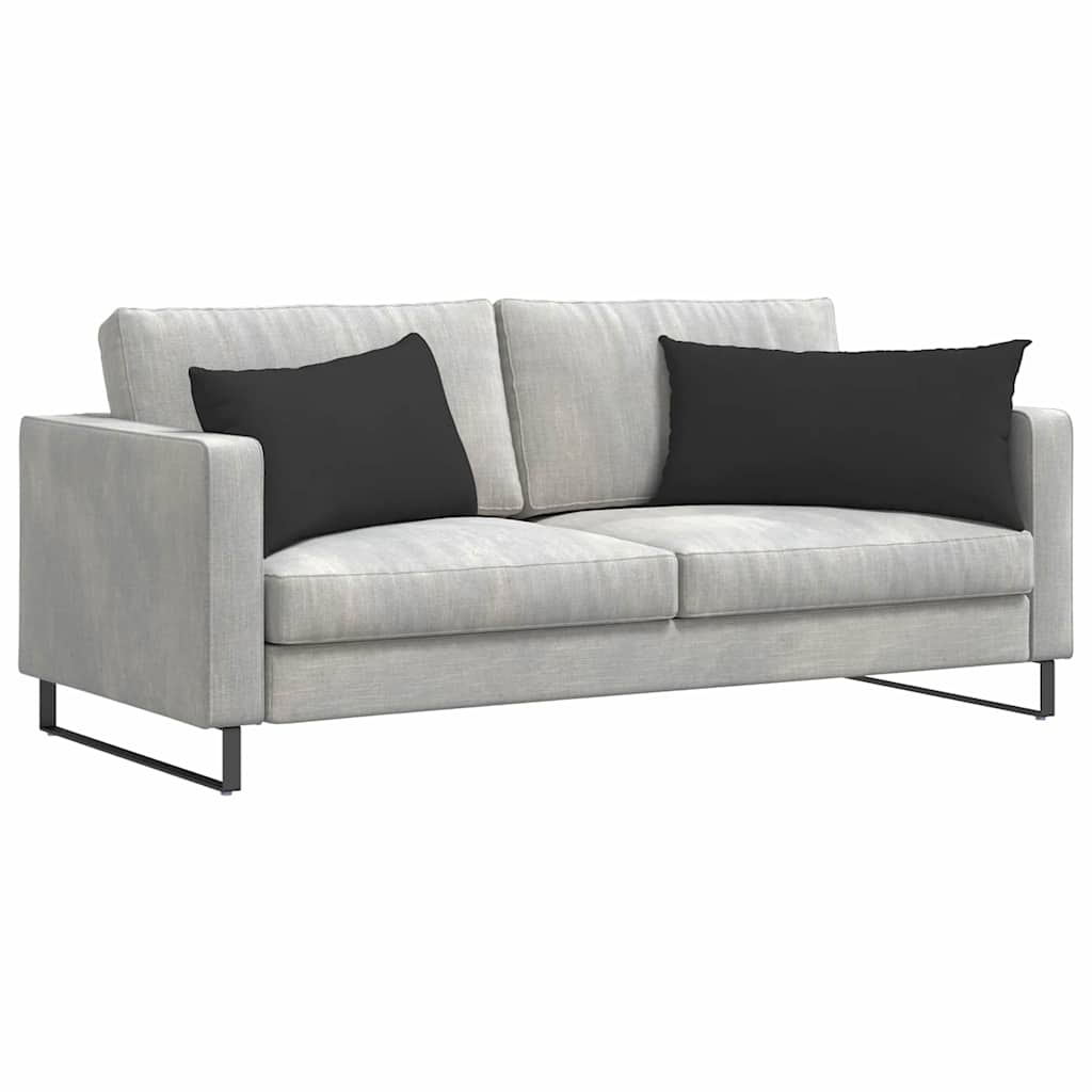 Jastučići za sofu 2 pcs Crna 80 x 40 cm tkanina