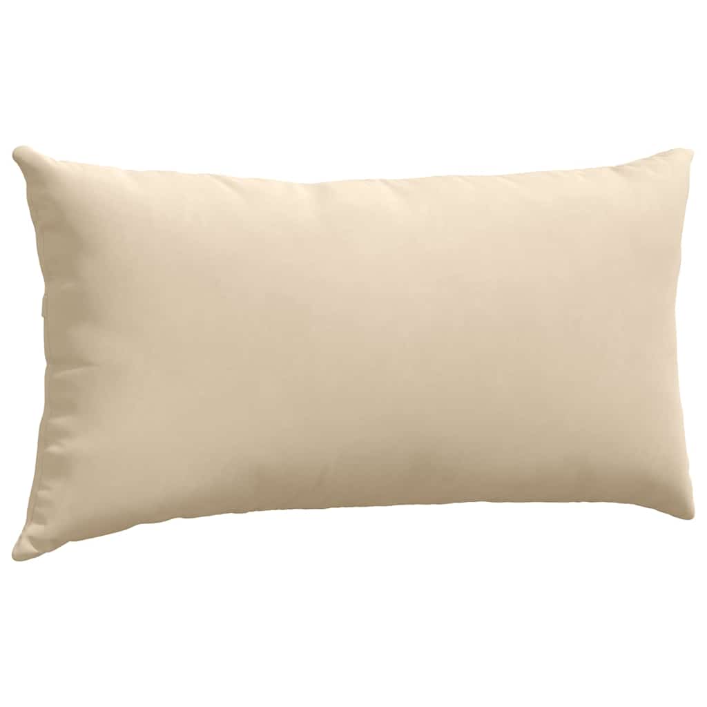 Jastučići za sofu 2 pcs Krema 80 x 40 cm tkanina