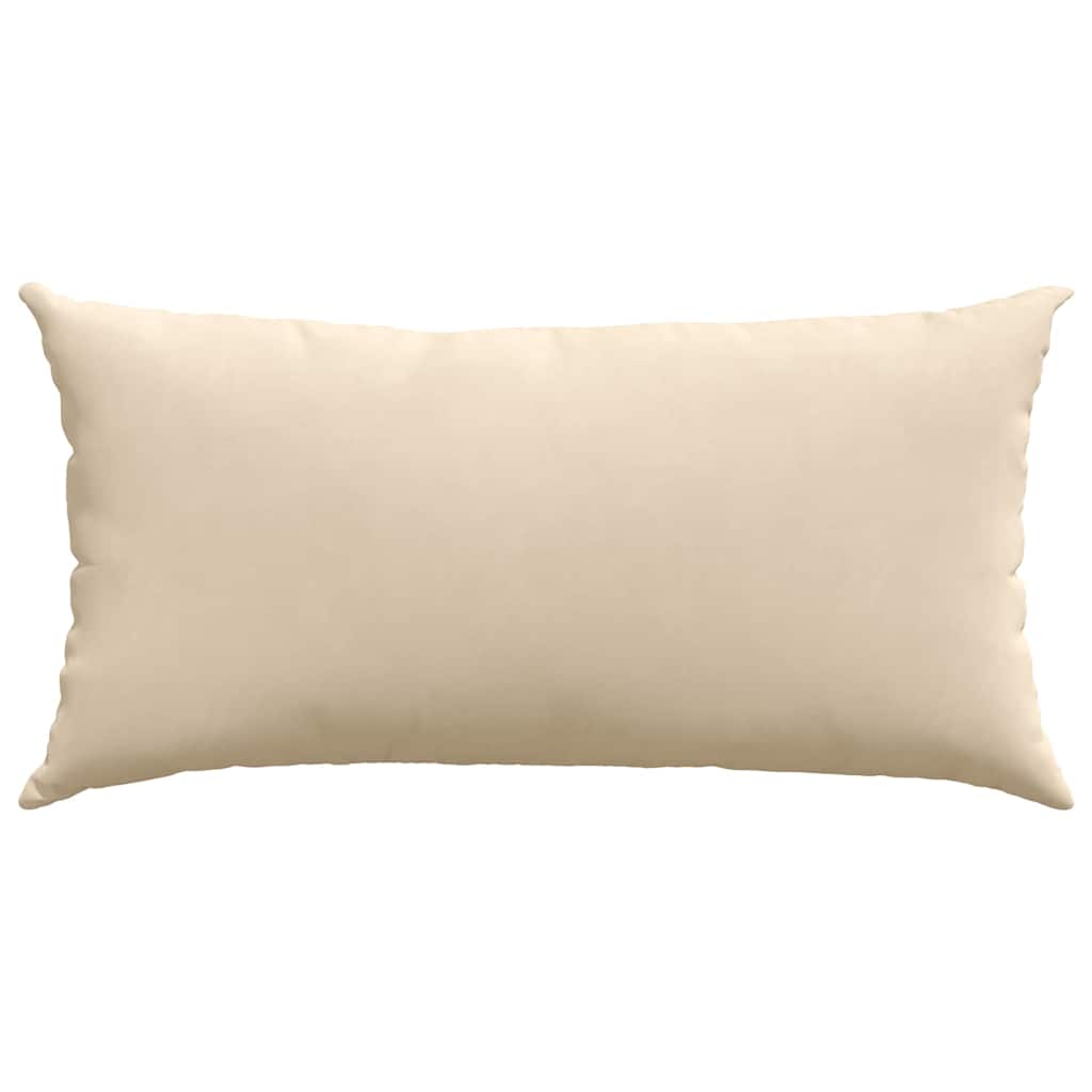 Jastučići za sofu 2 pcs Krema 80 x 40 cm tkanina