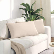 Jastučići za sofu 2 pcs Bež 80 x 40 cm tkanina