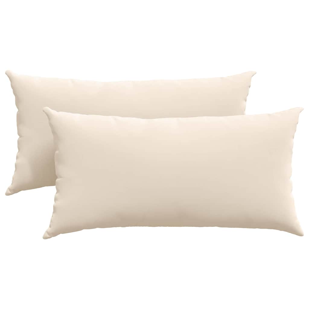 Jastučići za sofu 2 pcs Bež 80 x 40 cm tkanina