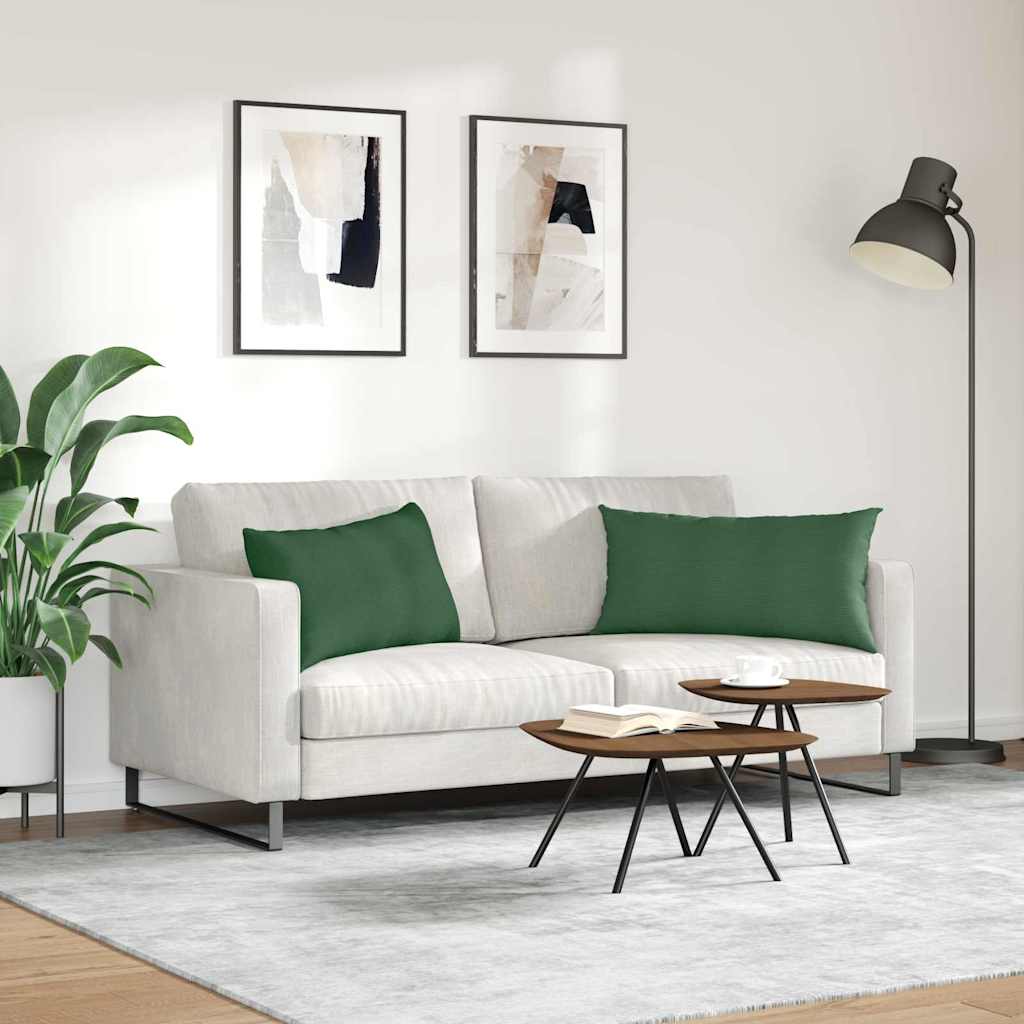 Jastučići za sofu 2 pcs Tamnozelena 80 x 40 cm Kordura tekstil