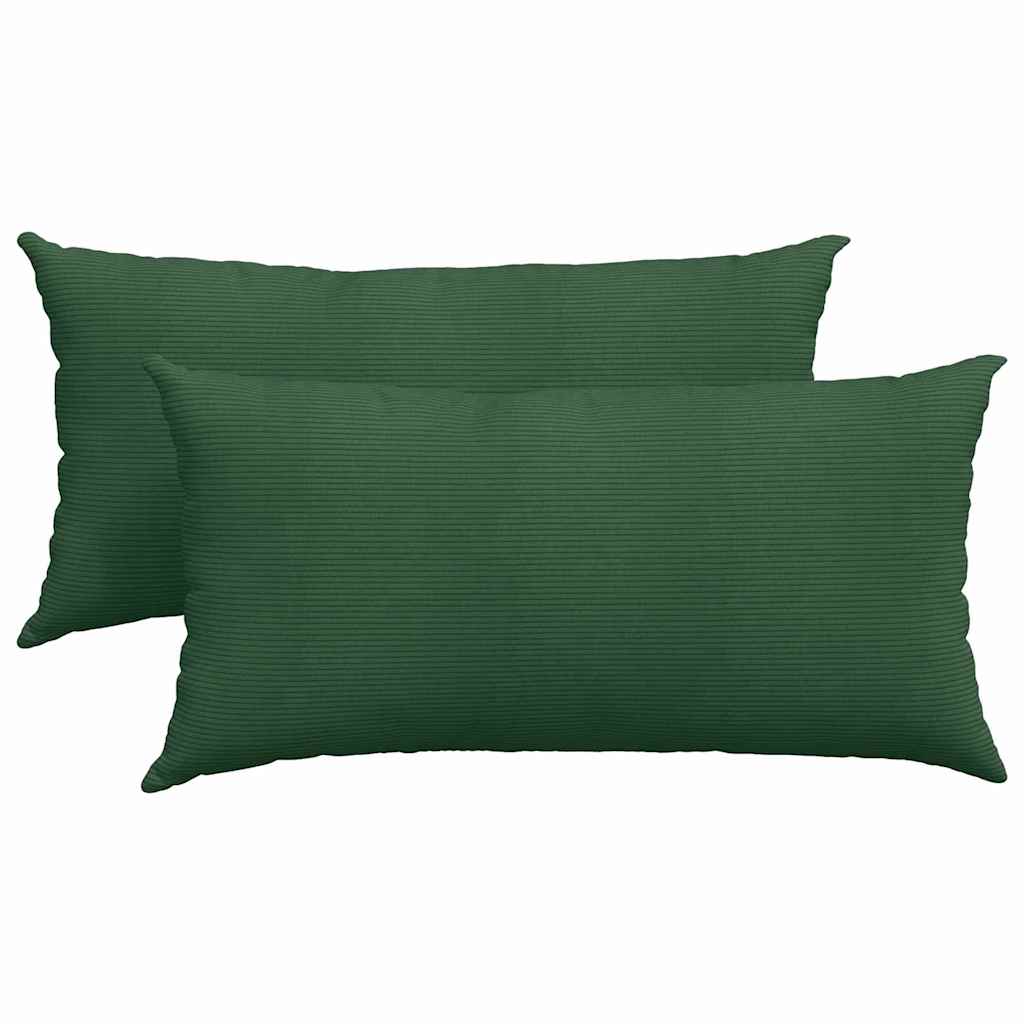 Jastučići za sofu 2 pcs Tamnozelena 80 x 40 cm Kordura tekstil