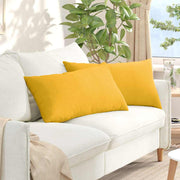 Jastučići za sofu 2 pcs Svijetlo žuta 80 x 40 cm