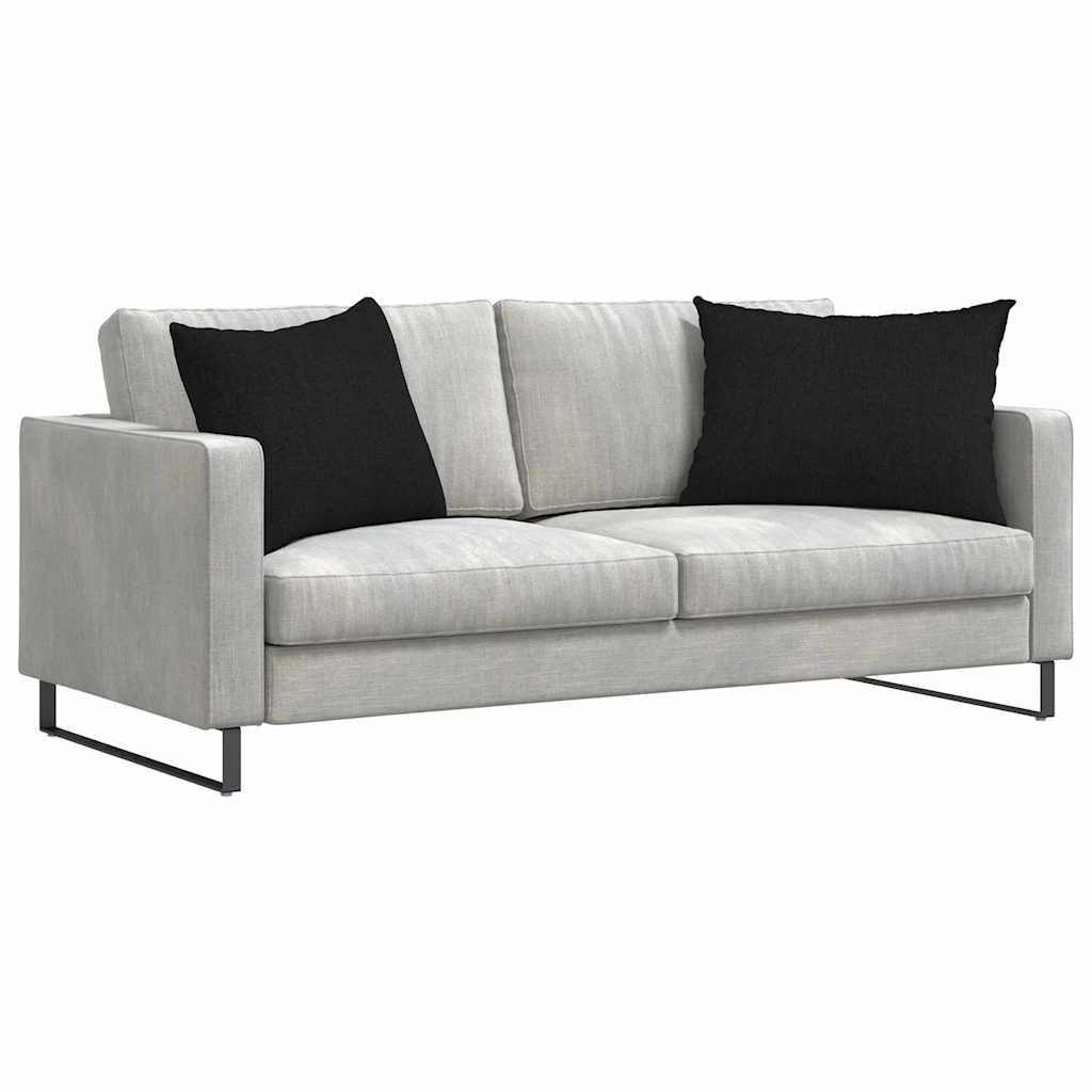 Jastučići za sofu 2 pcs Crna 70 x 50 cm tkanina