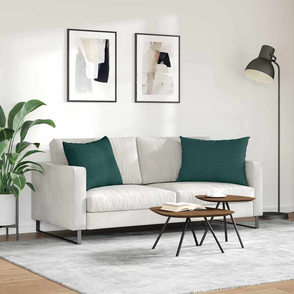 Jastučići za sofu 2 pcs Tamnozelena 70 x 50 cm tkanina