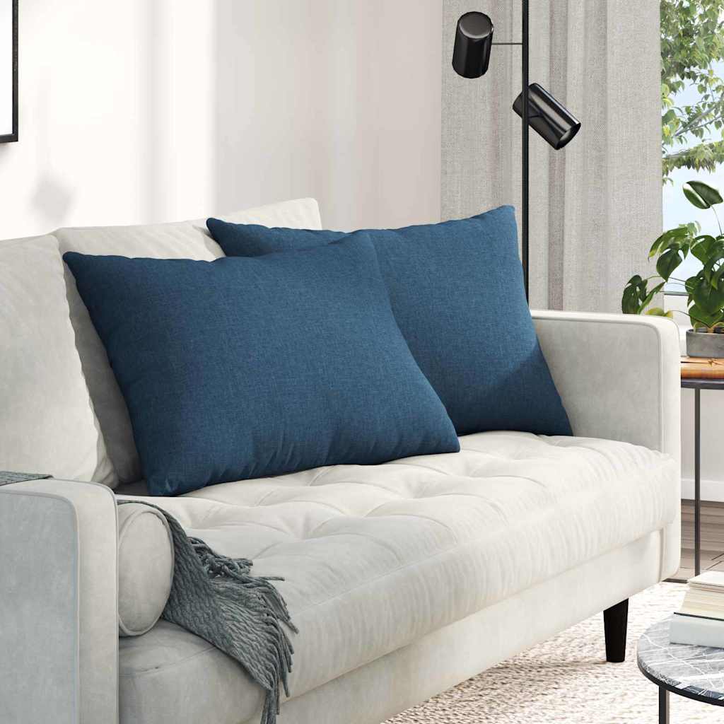 Jastučići za sofu 2 pcs Plava 70 x 50 cm tkanina