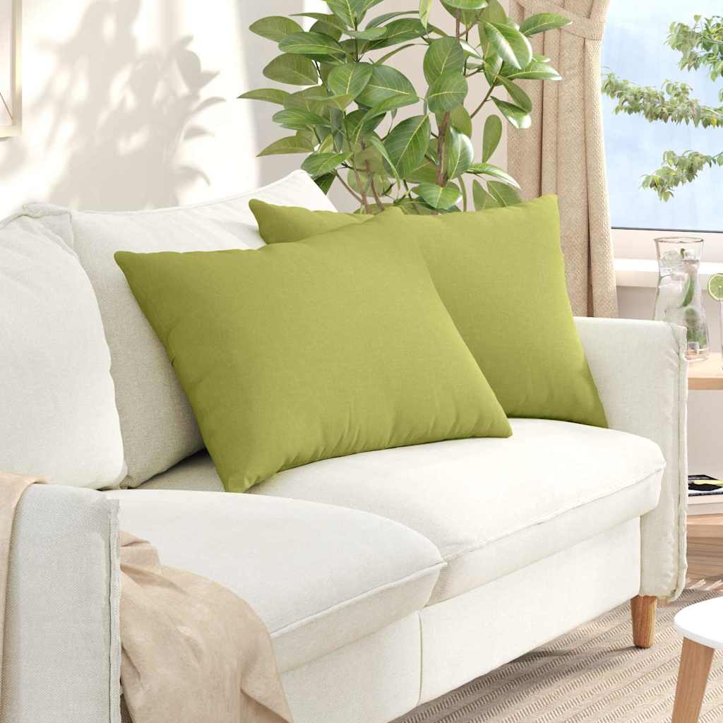 Jastučići za sofu 2 pcs Svijetlo zelena 70 x 50 cm tkanina