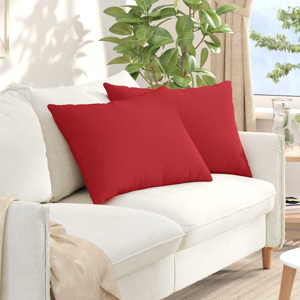 Jastučići za sofu 2 pcs Crvena 70 x 50 cm tkanina