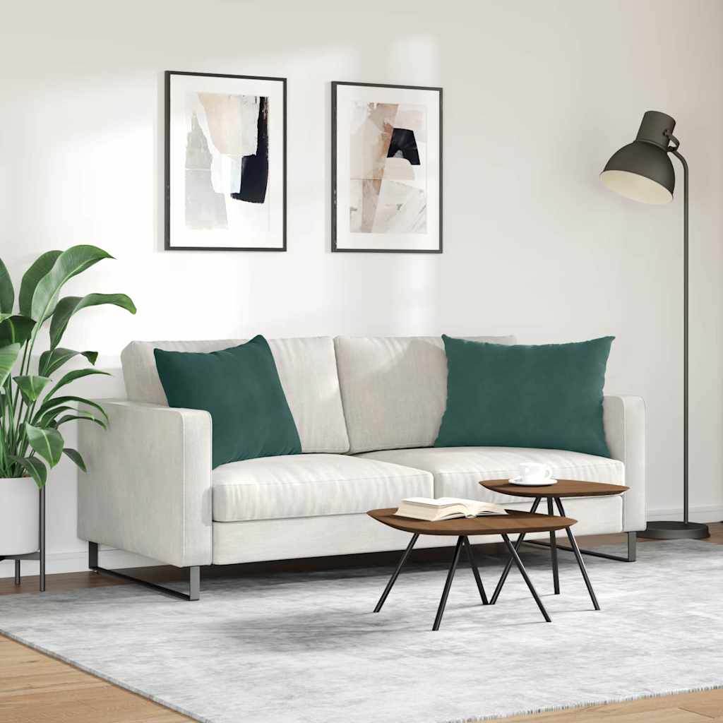 Jastučići za sofu 2 pcs Tamnozelena 70 x 50 cm Kordura tekstil