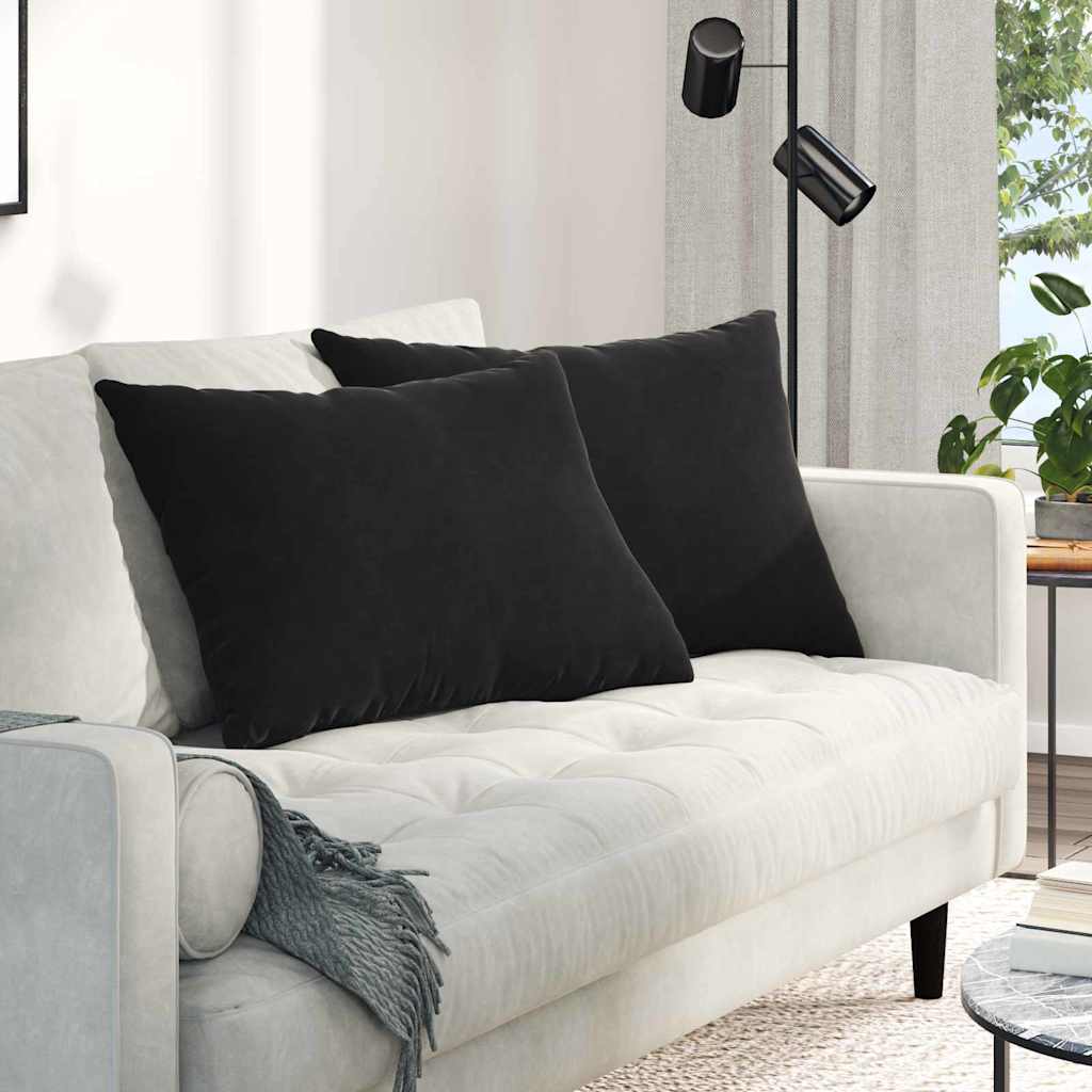 Jastučići za sofu 2 pcs Crna 70 x 50 cm Kordura tekstil