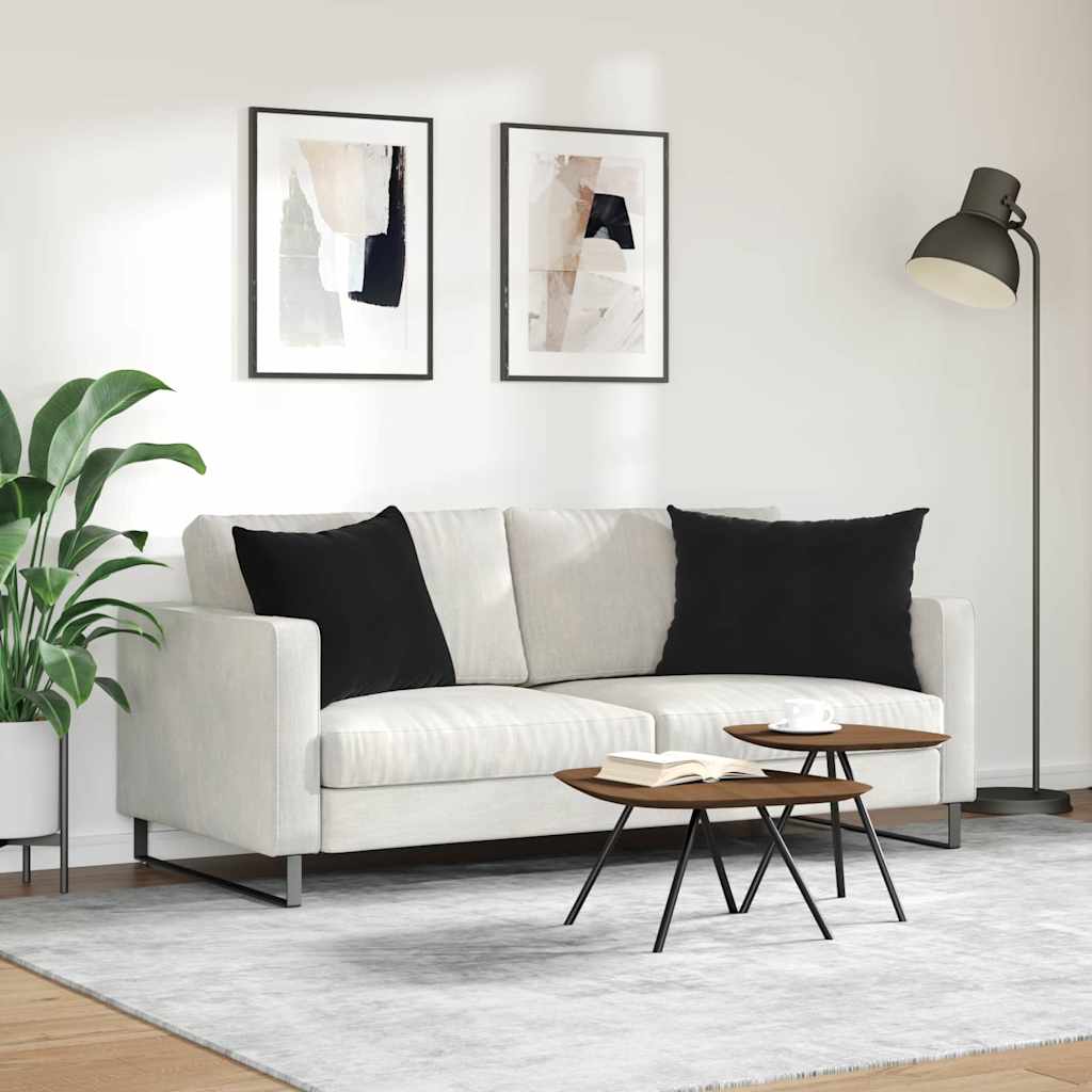 Jastučići za sofu 2 pcs Crna 70 x 50 cm Kordura tekstil