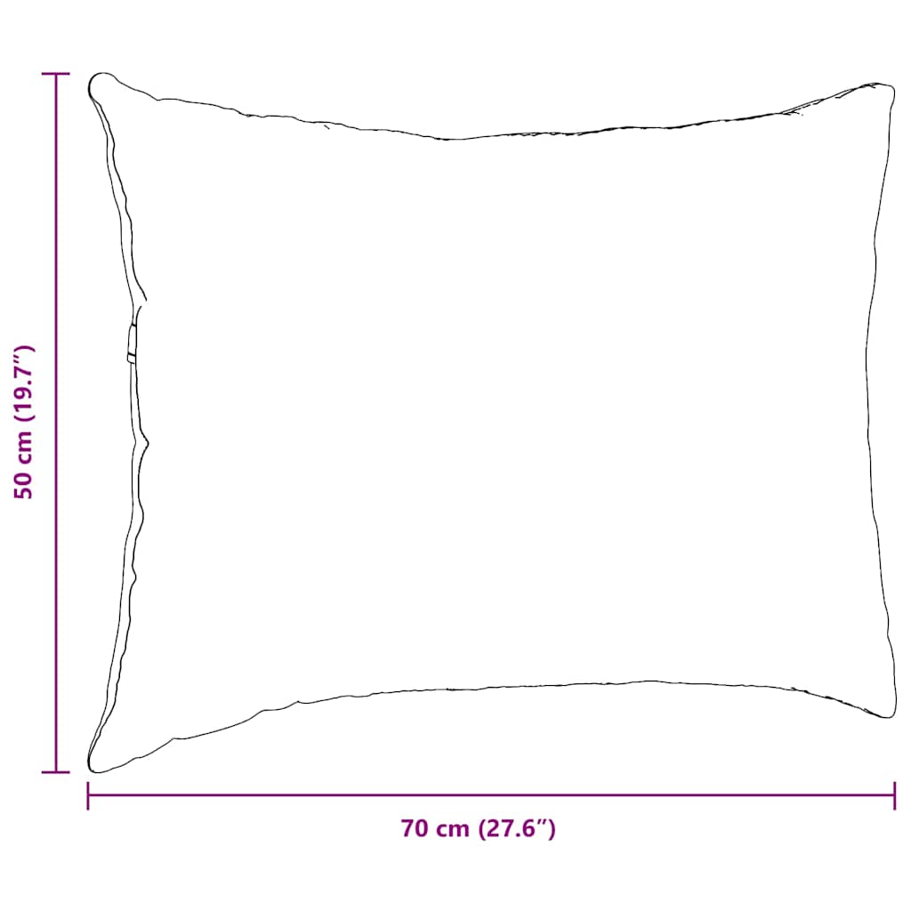 Jastučići za sofu 2 pcs Krema 70 x 50 cm Kordura tekstil