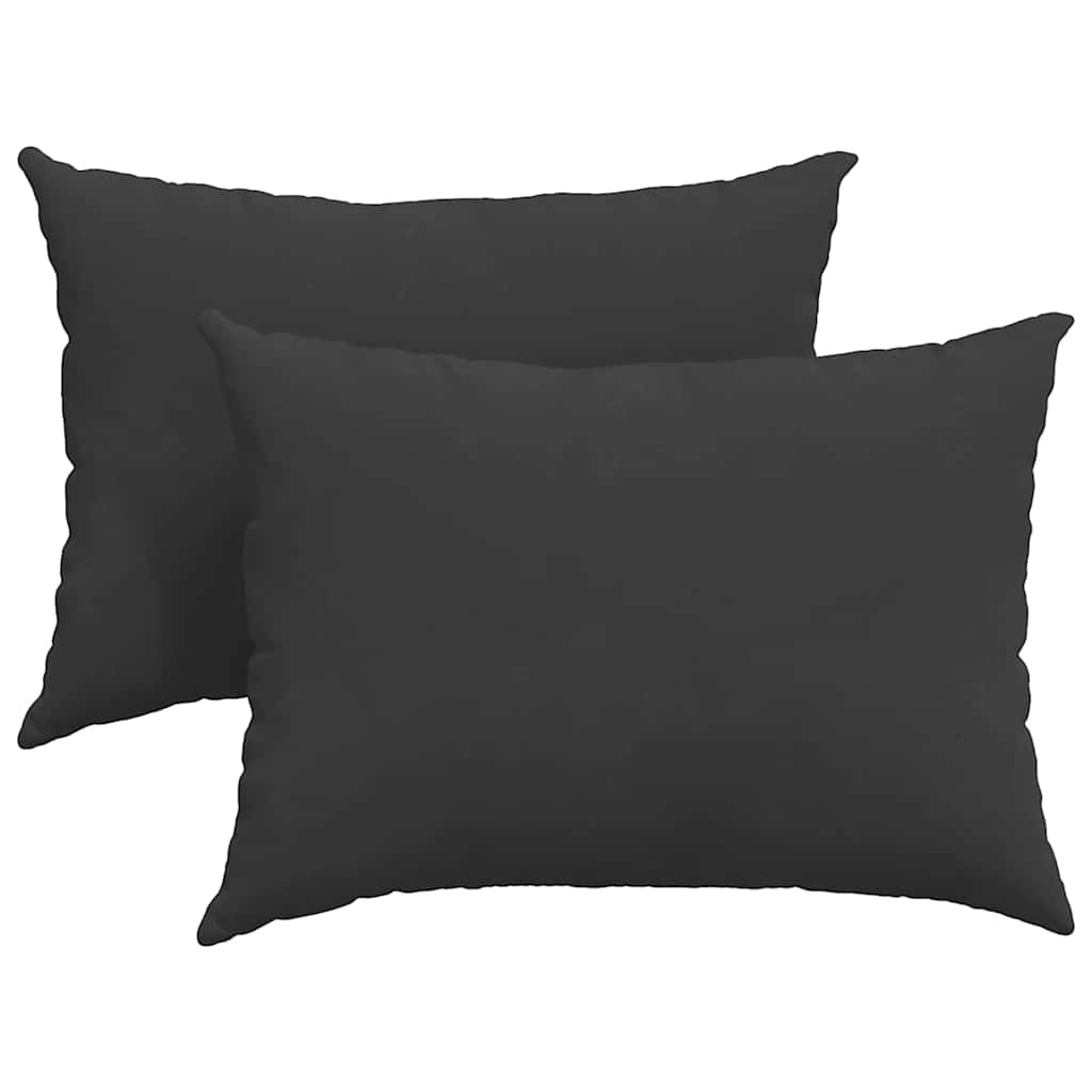 Jastučići za sofu 2 pcs Crna 70 x 50 cm tkanina