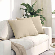 Jastučići za sofu 2 pcs Krema 70 x 50 cm tkanina